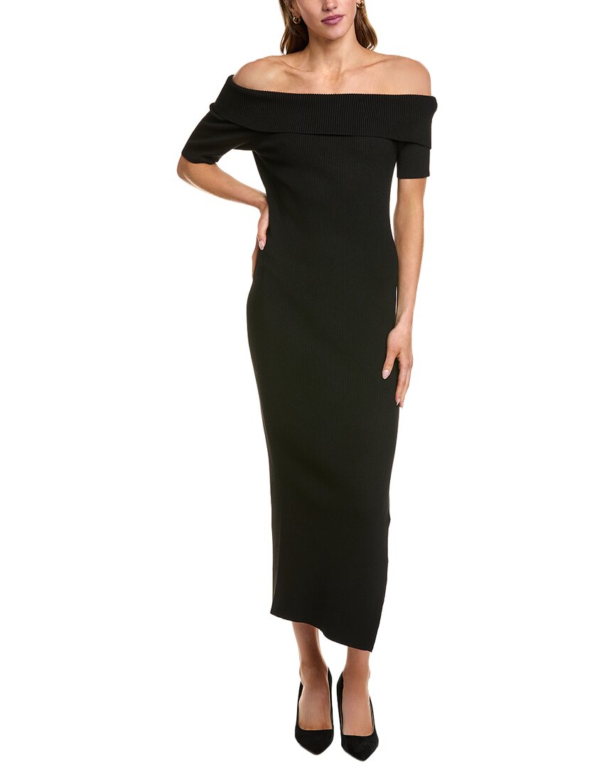 525 America Off-the-shoulder Maxi Dress In Black