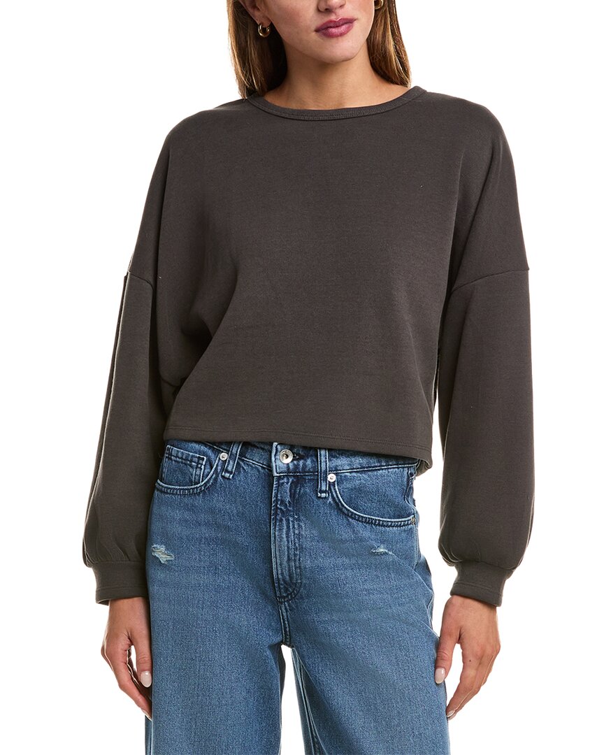 Sadie & Sage Relaxed Knit Top In Gray