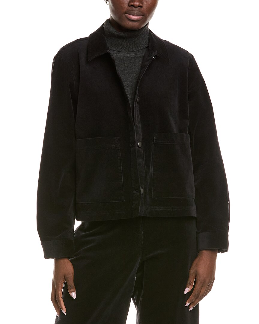 Eileen Fisher Classic Collar Jacket In Black