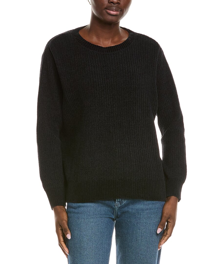 Eileen Fisher Chenille Sweater In Black