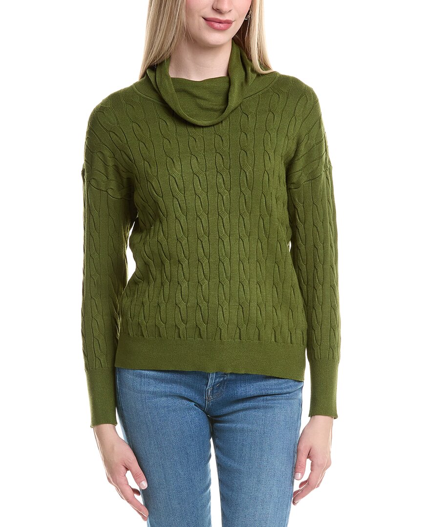 Elie Tahari Elie By  Turtleneck Sweater In Green