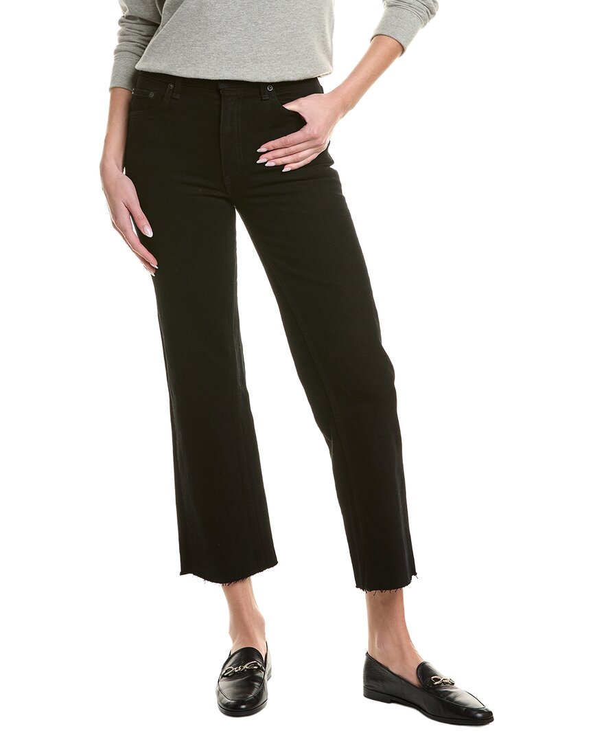 Askk Ny Wide Leg Black Rinse Slim Jean