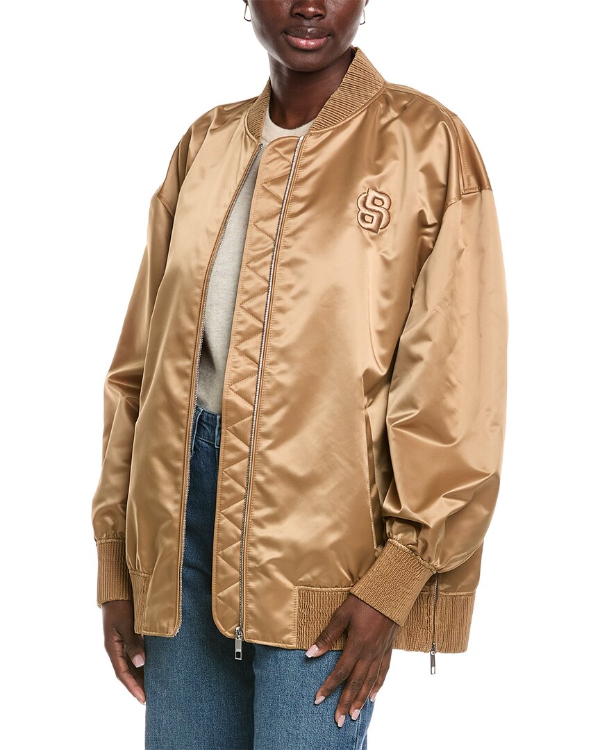 Hugo Boss Palberta Bomber Jacket In Brown