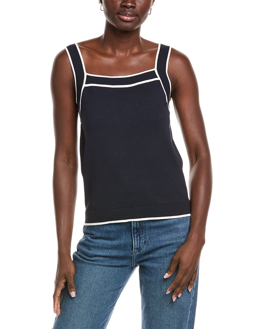 Hugo Boss Flimi Knit Top In Blue