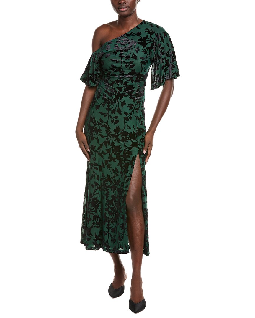 Diane Von Furstenberg Elora Midi Dress In Green