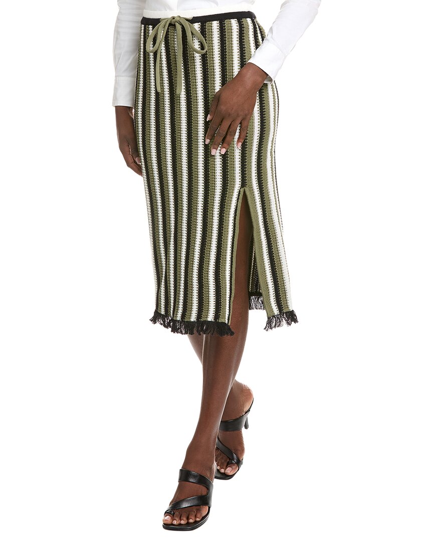 Diane Von Furstenberg Paulina Knit Skirt In Green