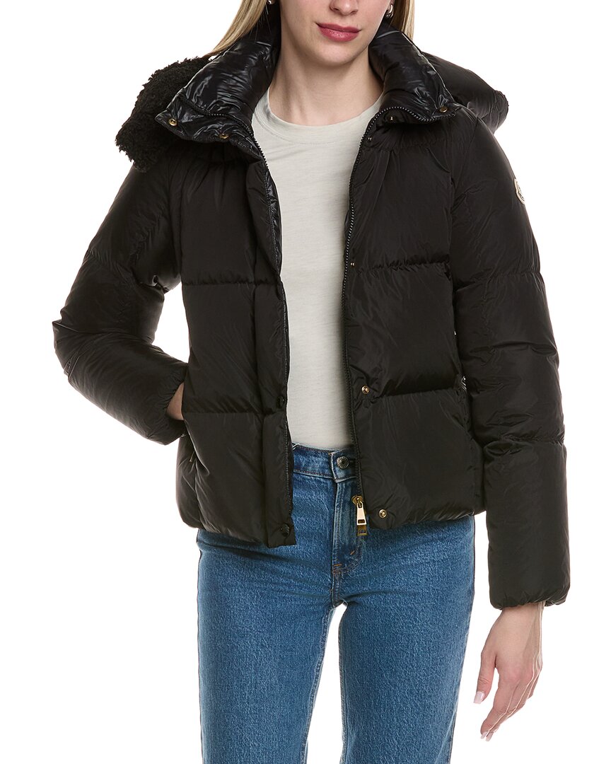 Moncler Down Puffer Jacket In Black