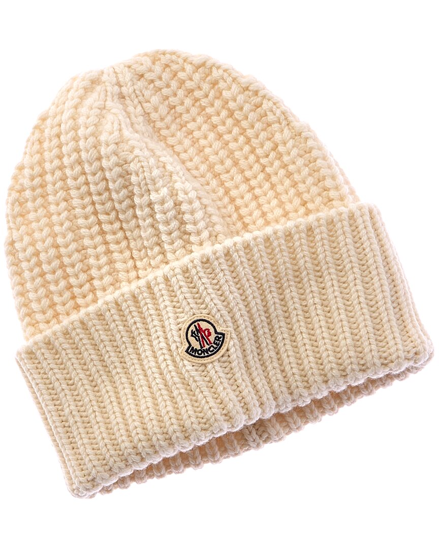 Moncler Wool & Cashmere-blend Hat In Neutral