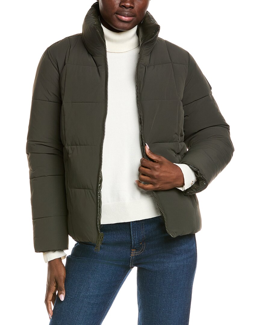 Alpenhaus Winekka Straight Puffer Coat In Green