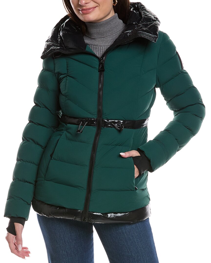 Alpenhaus Utility Lightweight Puffer Coat In Green