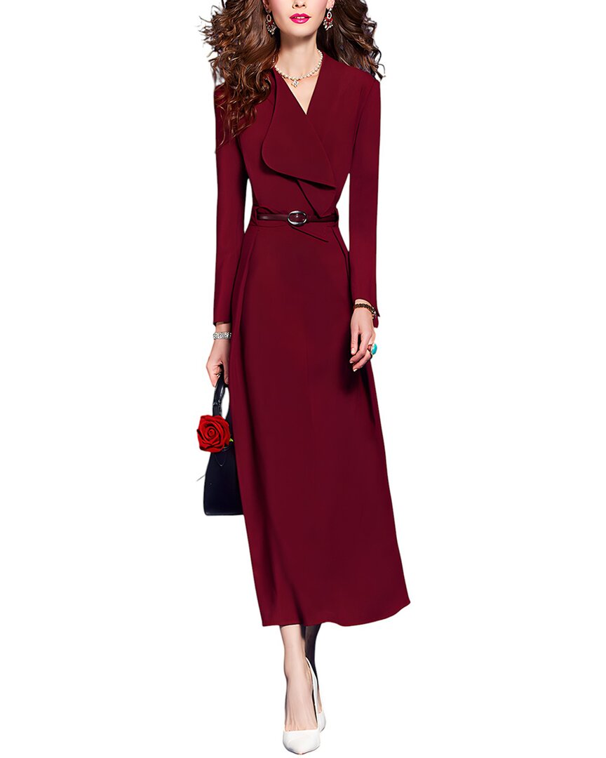 Vera Dolini Maxi Dress In Brown