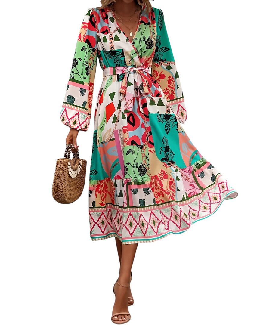 Nino Balcutti Midi Dress In Multi