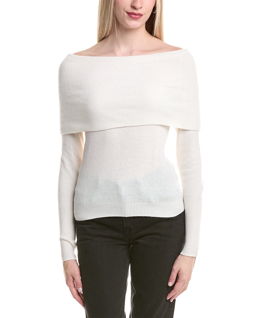Autumn Cashmere Angelina Cashmere-blend Sweater In White