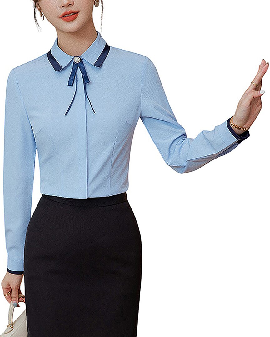 Bossy Chic Shirt In Blue