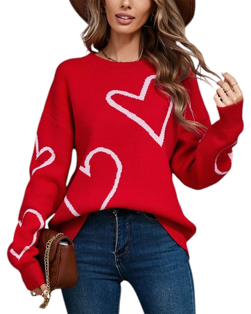 Enjoy Petra Sweater In Red