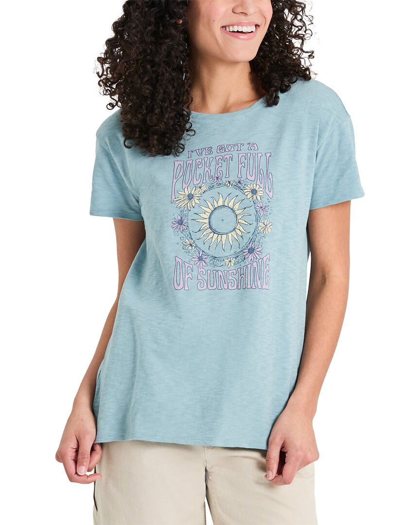 Life Is Good ® Slub T-shirt In Blue