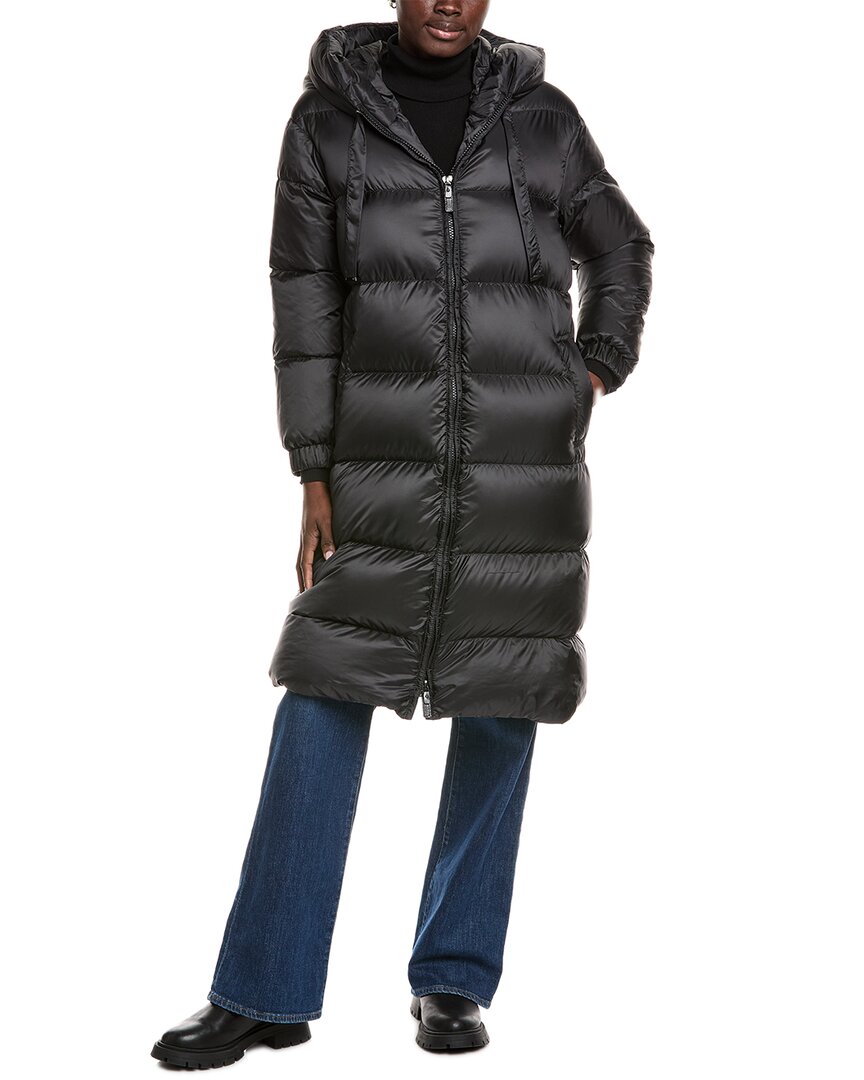 Max Mara Seipa Down Coat In Black