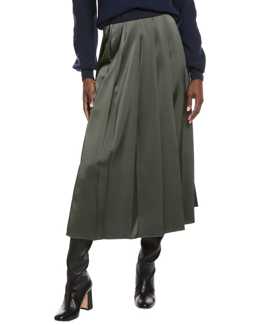 Weekend Max Mara Managua Wool-blend Midi Skirt In Blue