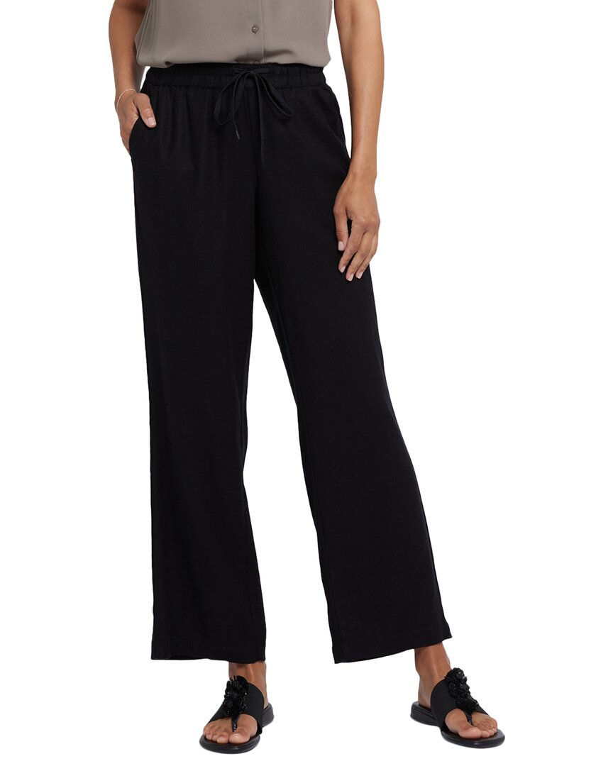 Nydj Petite Relaxed Black Pant Jean In Black