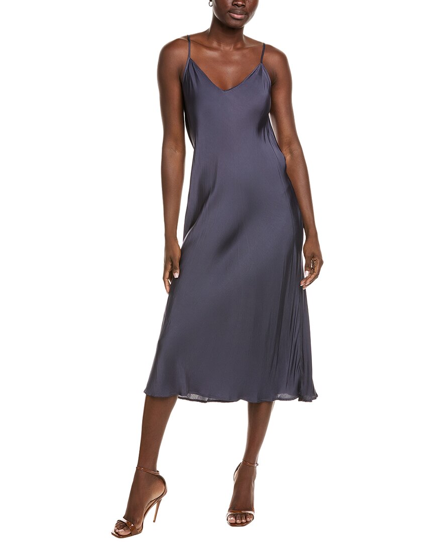 Velvet By Graham & Spencer Poppy Slip Dress In Blue