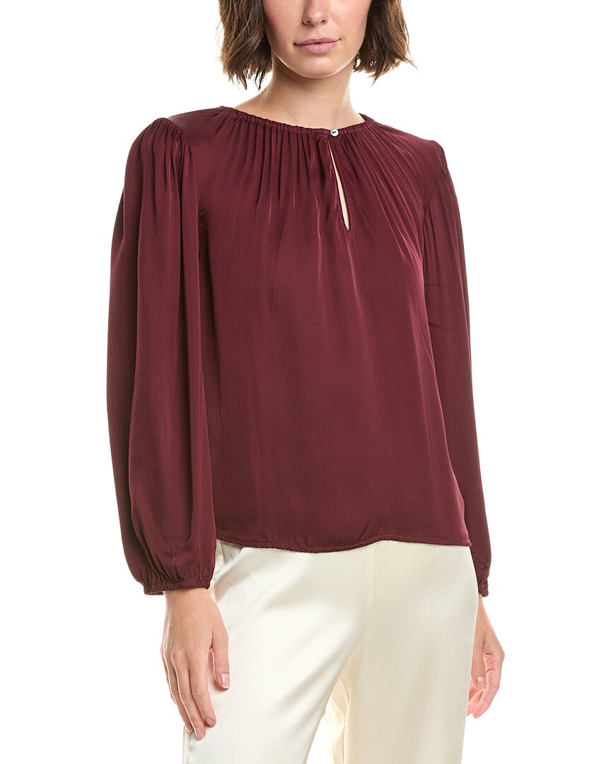 Velvet By Graham & Spencer Riona Top In Red