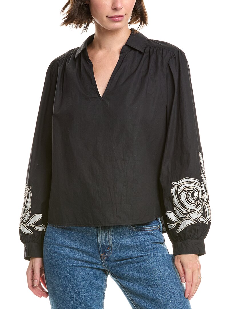 Velvet By Graham & Spencer Martine Top In Black