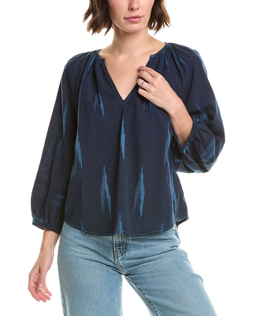 Velvet By Graham & Spencer Skye Top In Blue