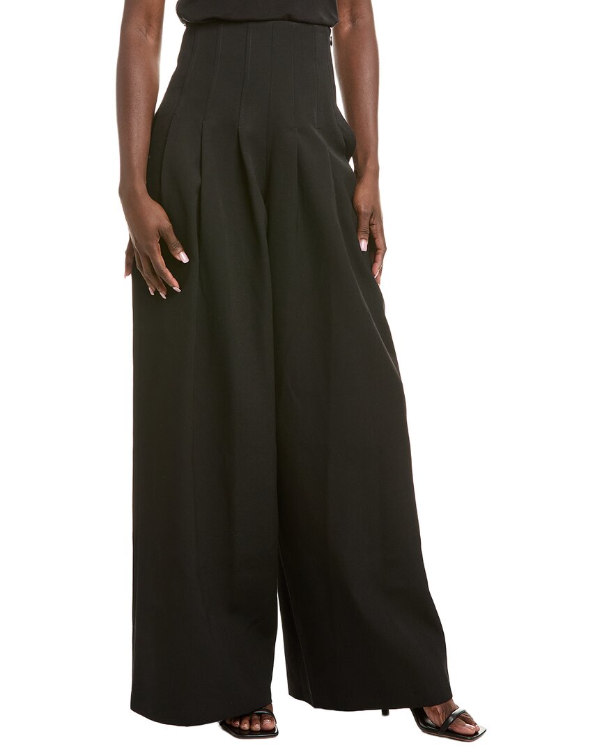 Oscar De La Renta Ladies Woven Pant In Black