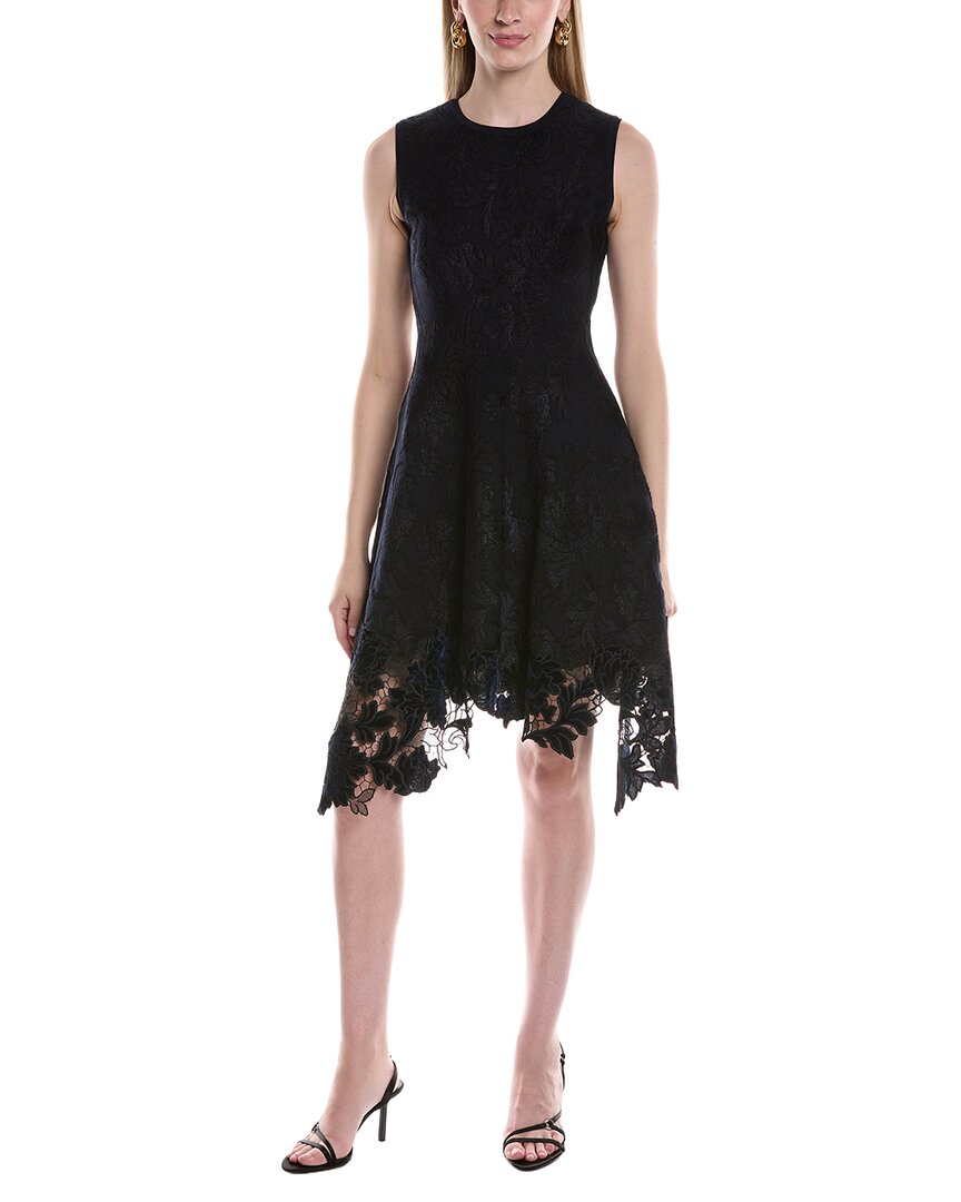 Oscar De La Renta A-line Dress In Blue