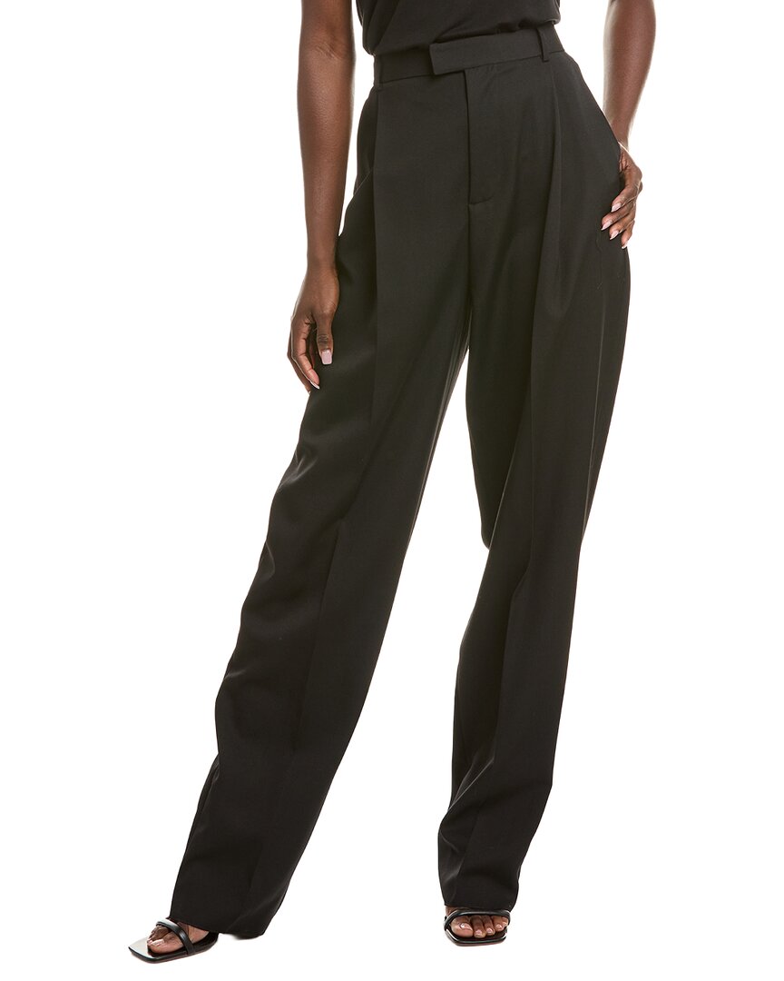 Oscar De La Renta Wool Pant In Black