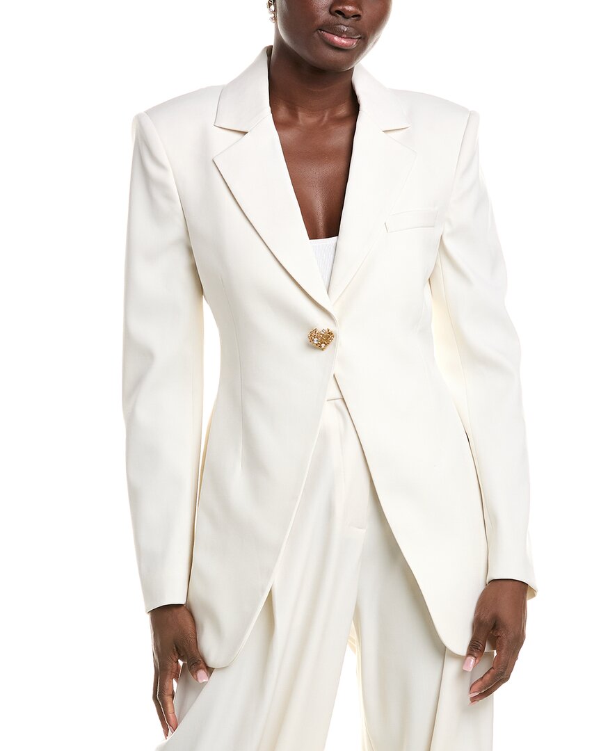 Oscar De La Renta Ladies Woven Blazer In White
