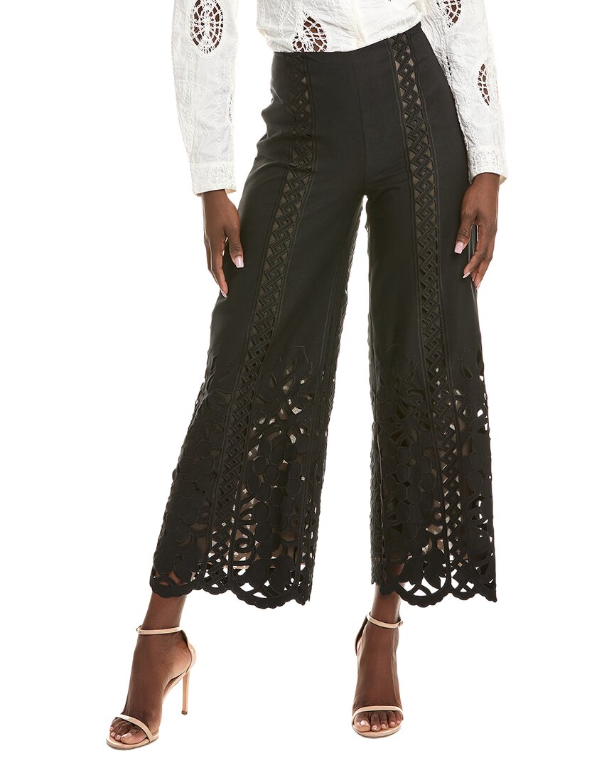 Oscar De La Renta Silk-lined Pant In Black