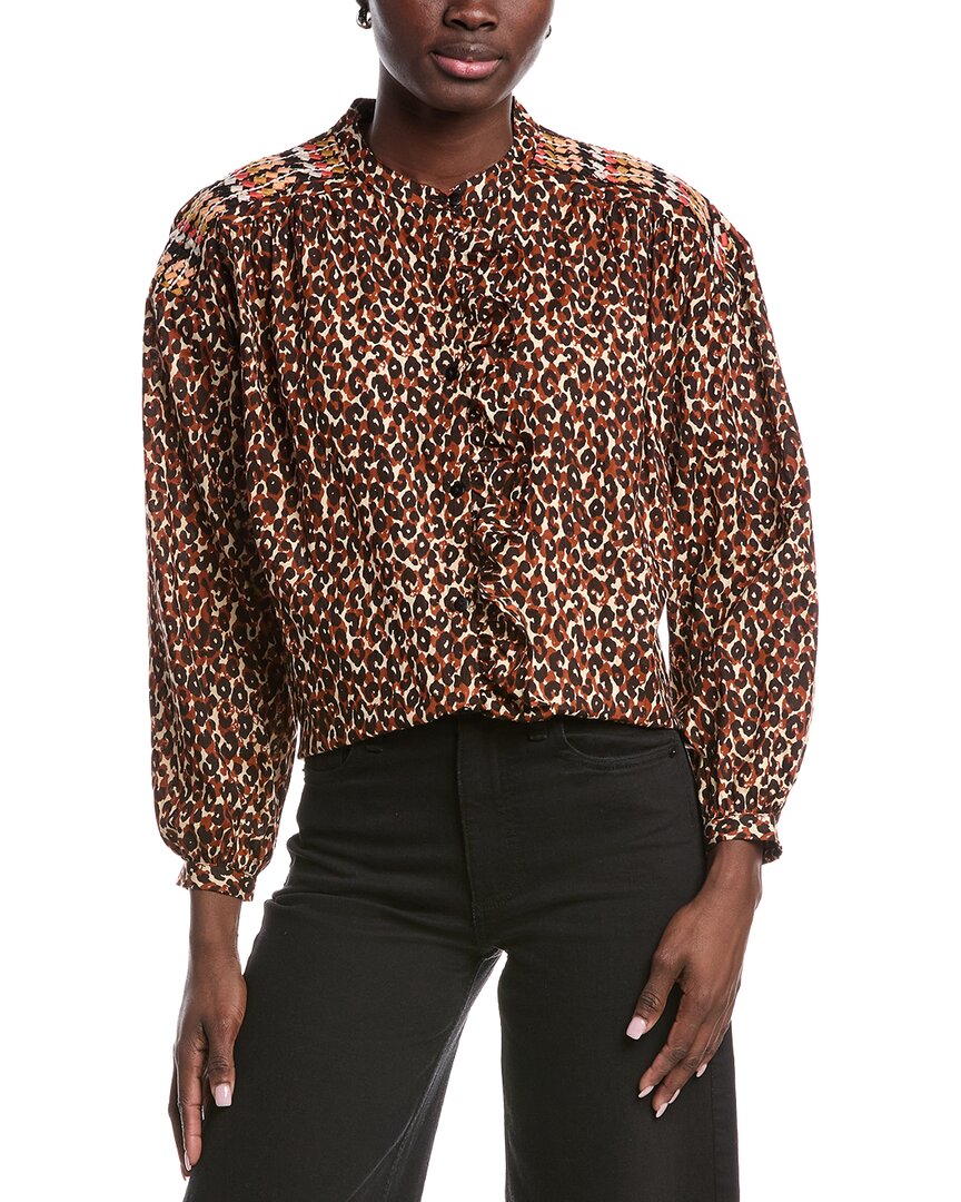 Anna Kay Samario Blouse In Brown