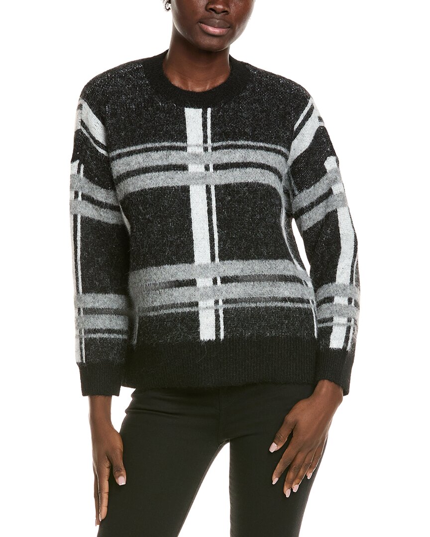 Vince Camuto Plaid Jacquard Sweater In Multi