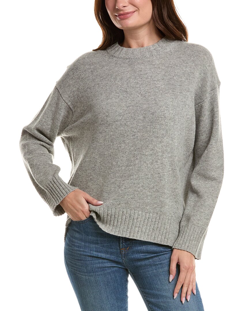 Reiss Elena Wool & Cashmere-blend Jumper In Gray