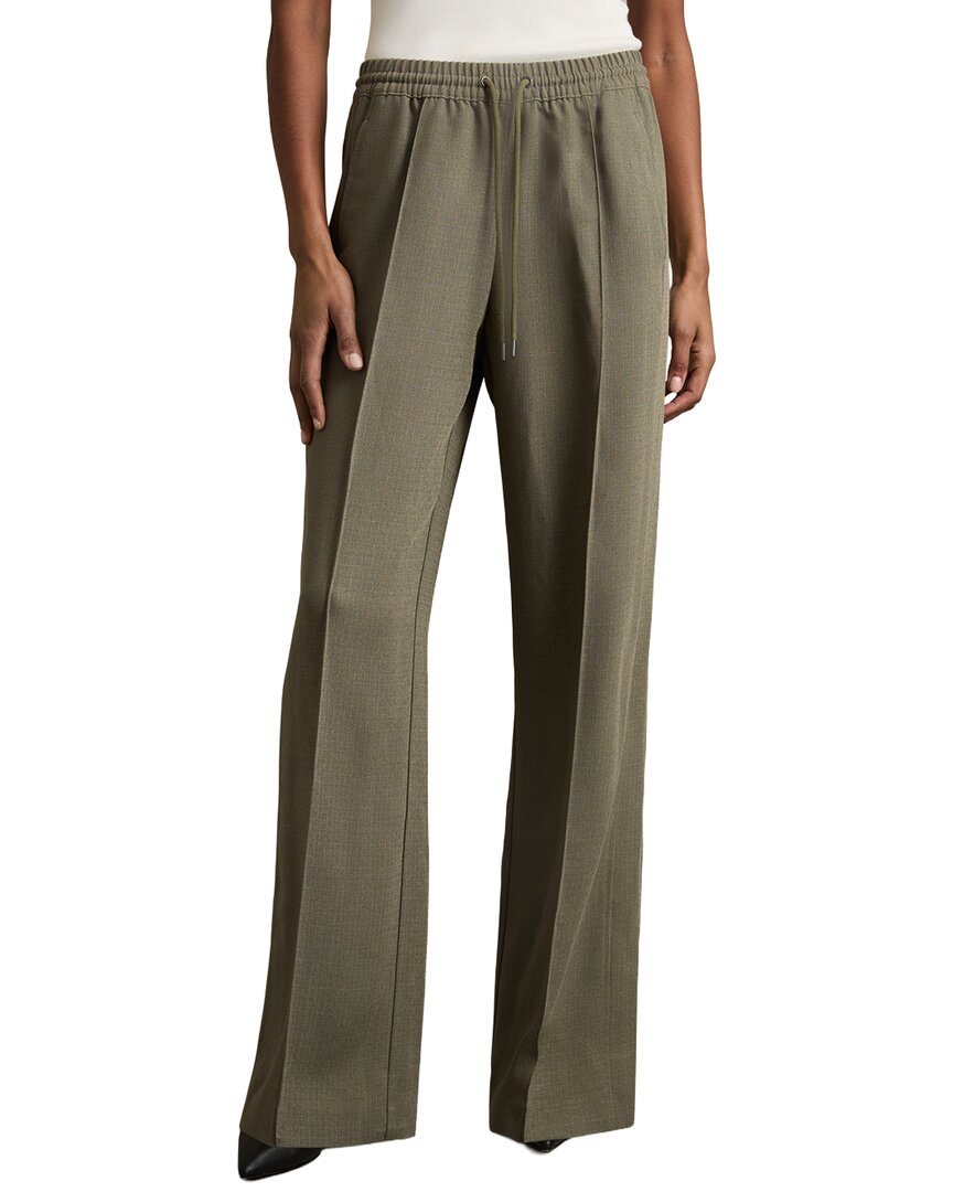 Reiss Sunnie Wide Leg Trouser In Sand