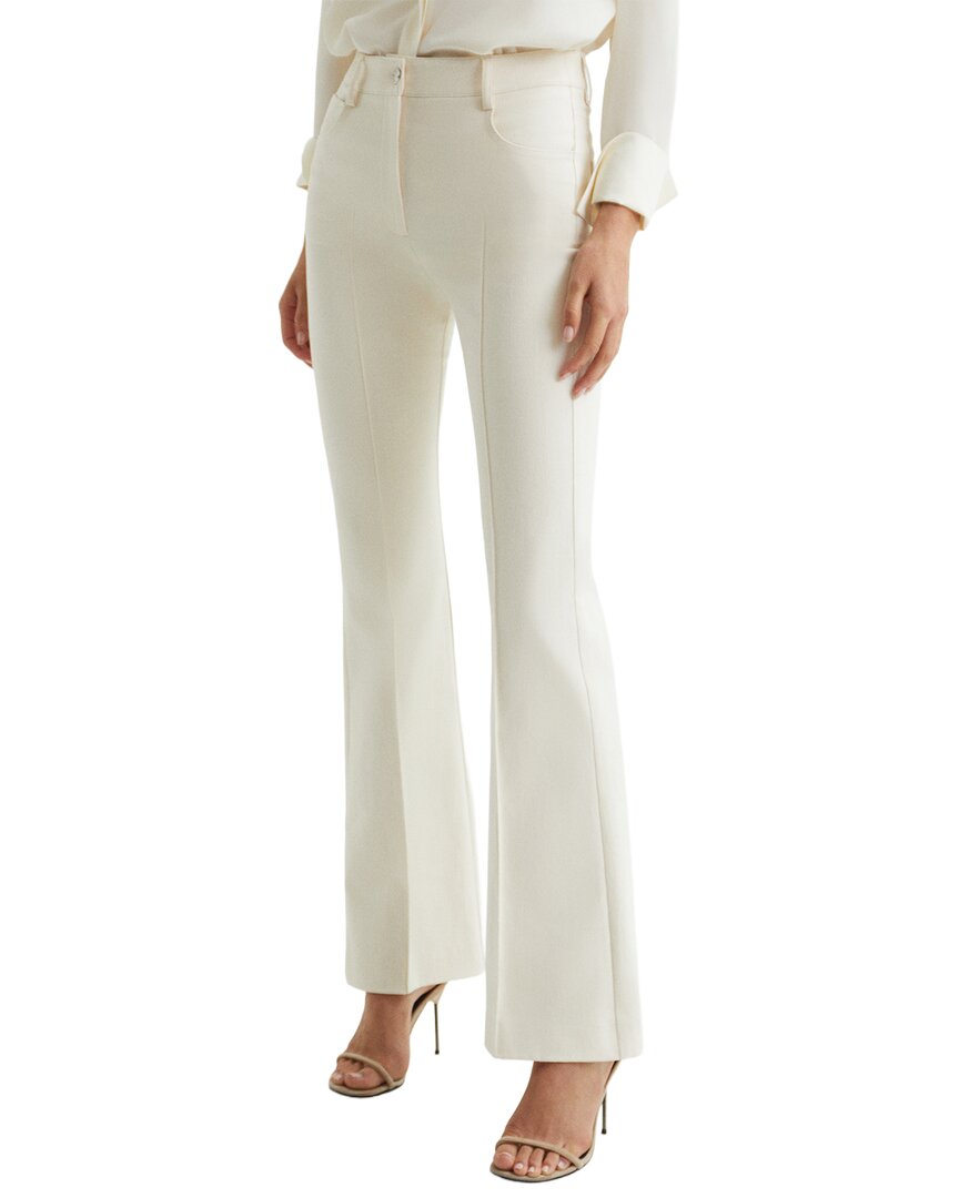 Reiss Florence Flare Trouser In White