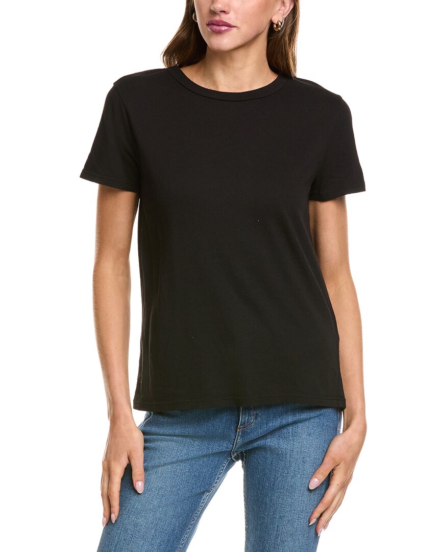 Michael Stars Colleen Classic Crew T-shirt In Black