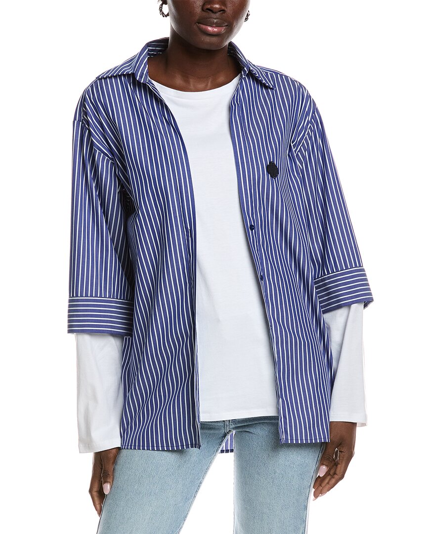 Maje Twofer Top In Blue