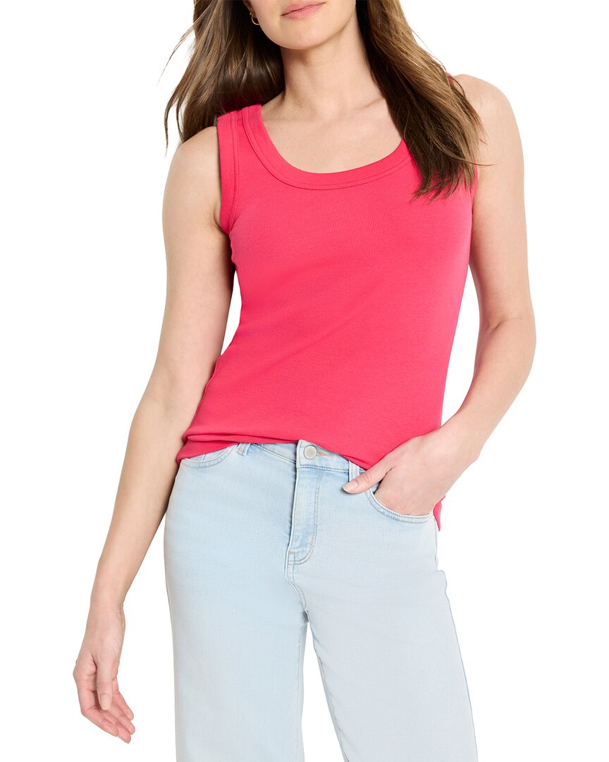 Nic + Zoe Nic+zoe Petite Perfect Knit Rib Scoop Tank In Pink