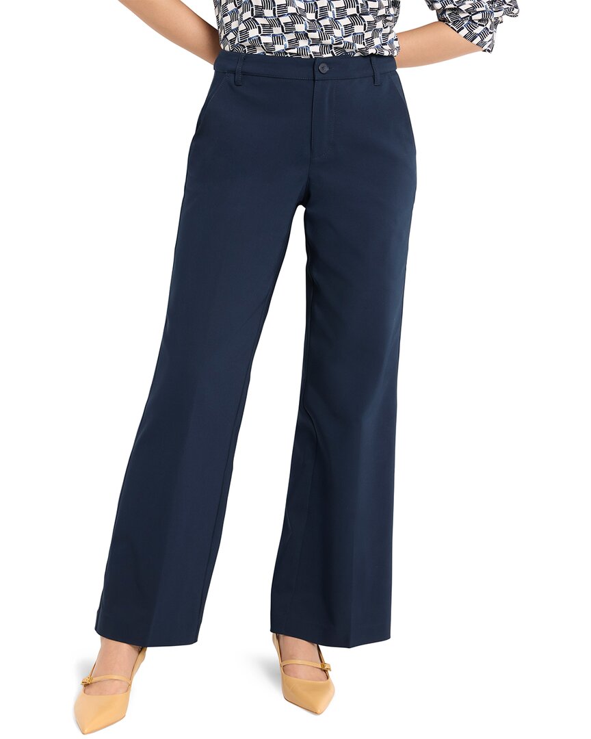 Nic + Zoe Nic+zoe Petite Seasonless Cotton Wide-leg Trouser In Multi