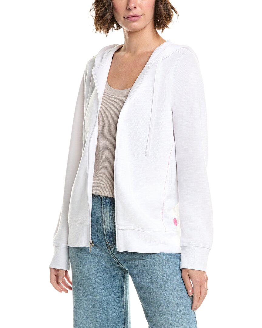 Tommy Bahama Tobago Bay Full Zip Hoodie In White