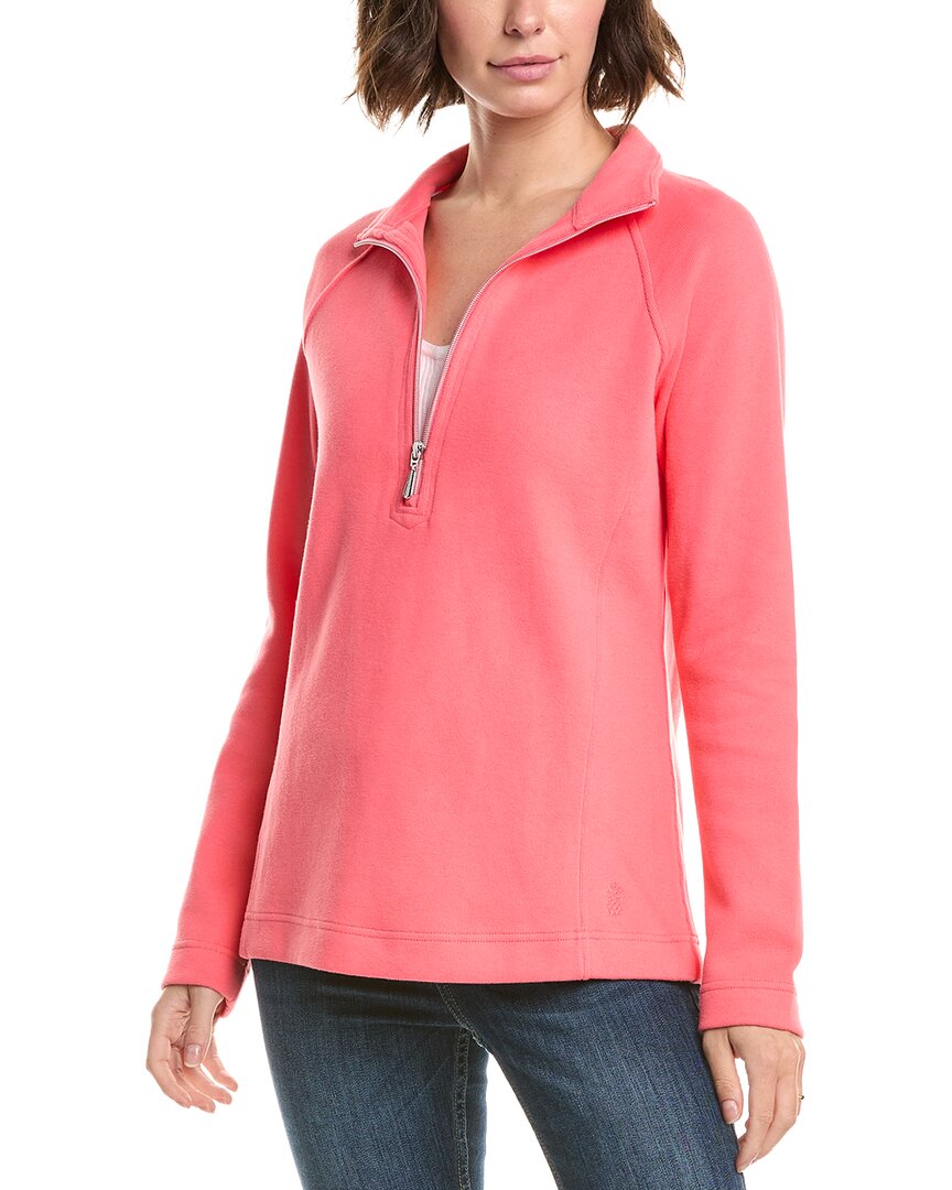 Tommy Bahama New Aruba Half Zip Pullover In Pink