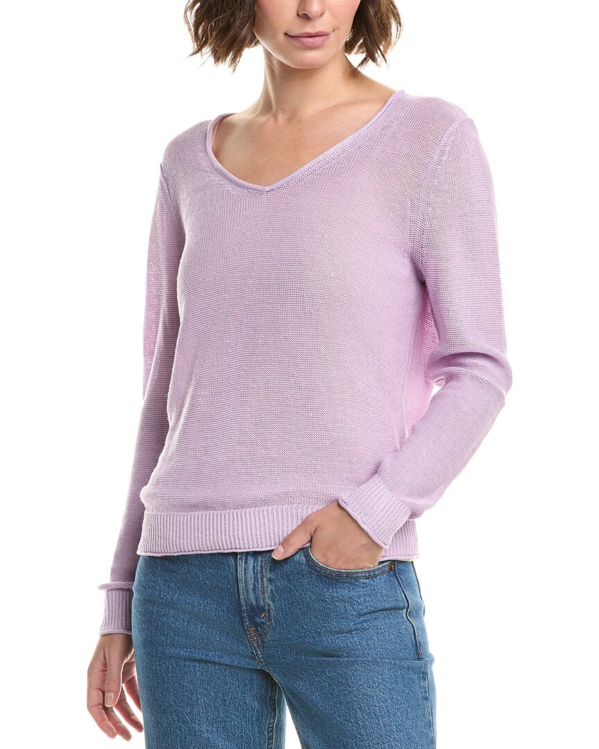 Tommy Bahama Cedar Linen Sweater In Purple
