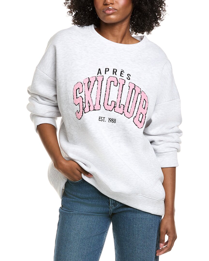 Vintage Havana Comfort Fleece Crewneck Sweatshirt In Gray