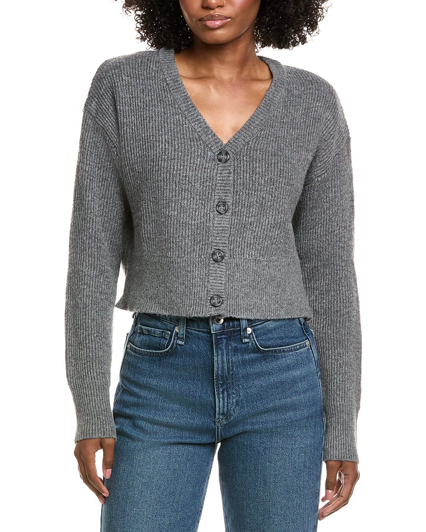 Vintage Havana Sweater Terry Cardigan In Gray