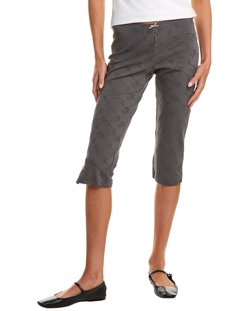 Free People Full Bloom Capri In Gray