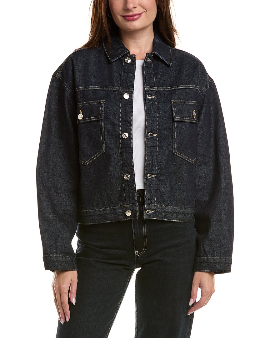 Frame The Boxy Jacket In Blue