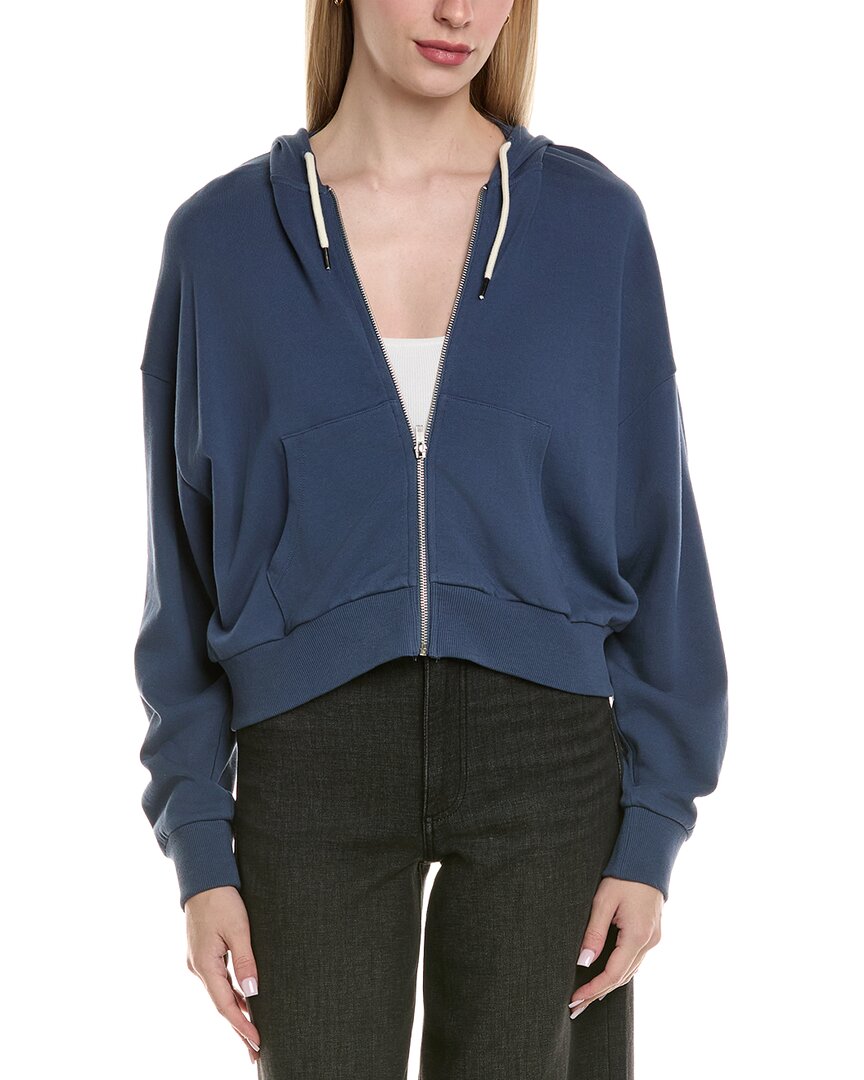 Chaser Lightweight French Terry Zip-up Jacket In Blue