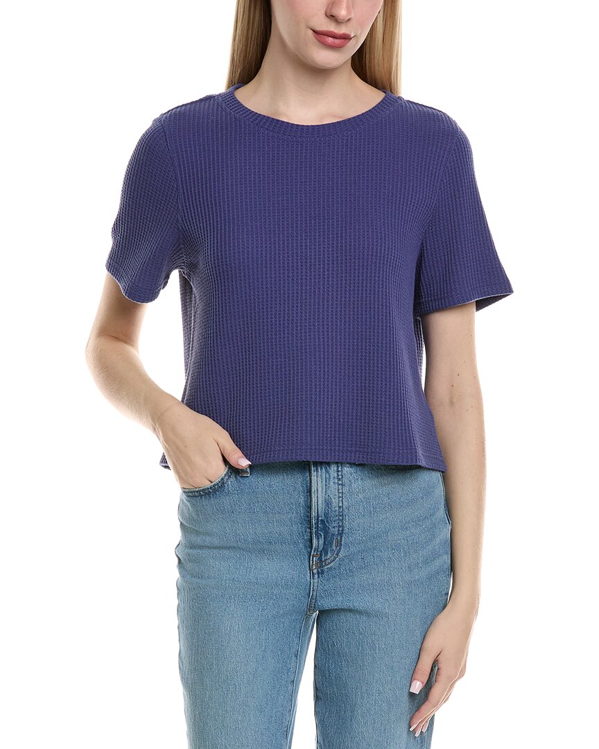 Chaser Waffle Thermal Rover T-shirt In Purple